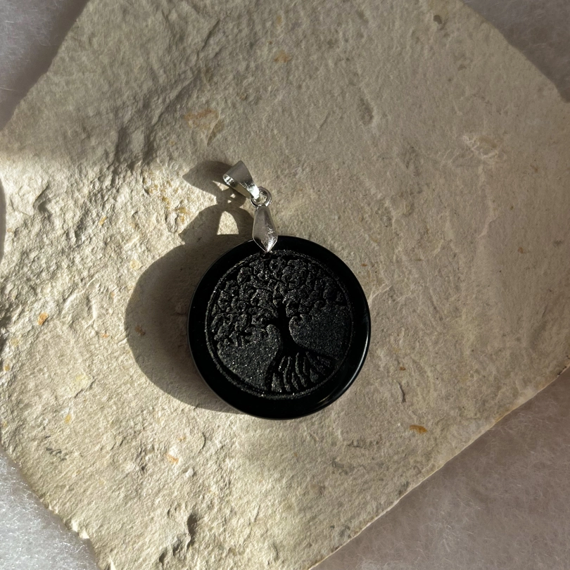 pendente in pietra + albero della vita